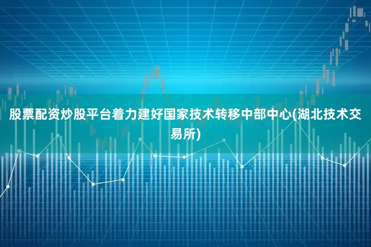 股票配资炒股平台着力建好国家技术转移中部中心(湖北技术交易所)